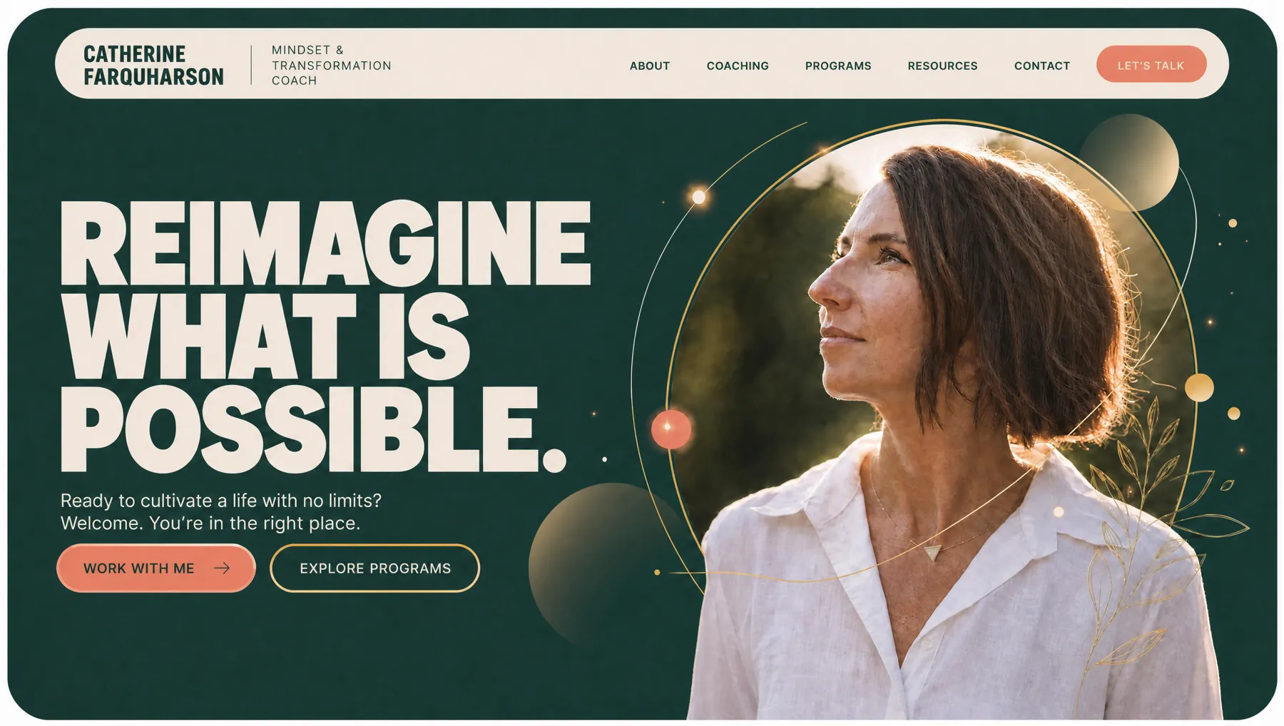 Catherine Farquharson Coaching website preview